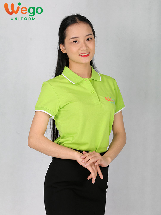 Áo Thun Phông Đồng Phục Wego Xanh Lá - Đồng Phục Wego Uniform