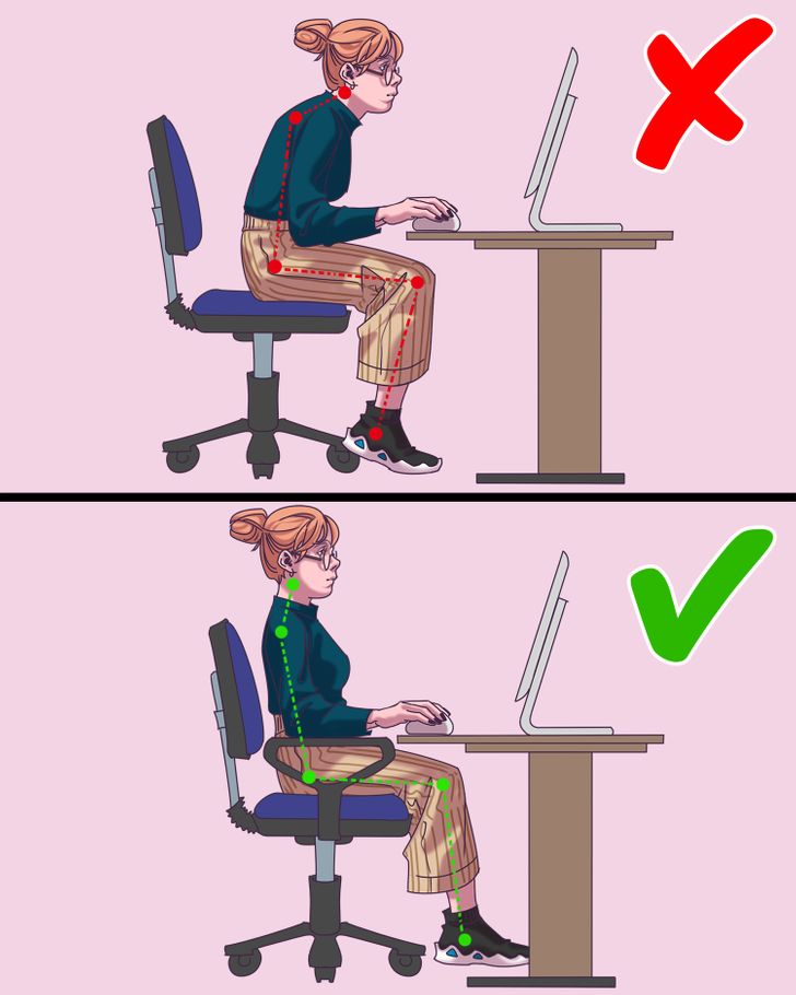 Cách khắc phục 10 tư thế ngồi gây hại cho sức khỏe tại văn phòng-3