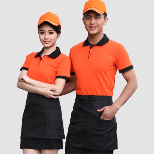 Đồng phục nhà hàng màu cam