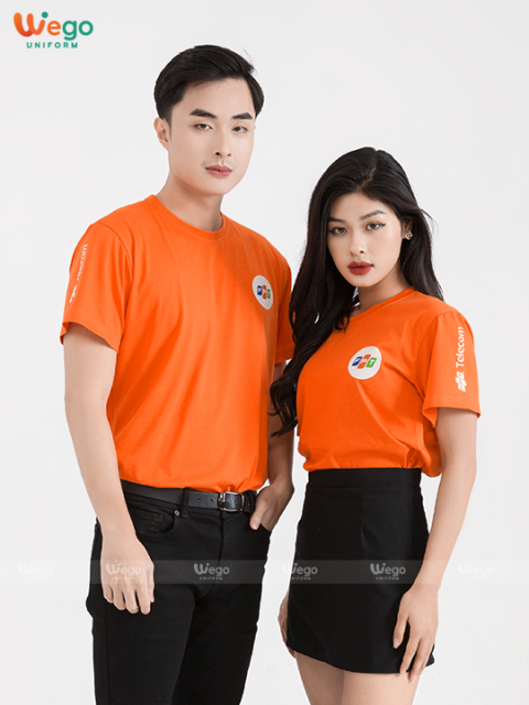 Áo phông đồng phục Dynamic Uniform màu cam