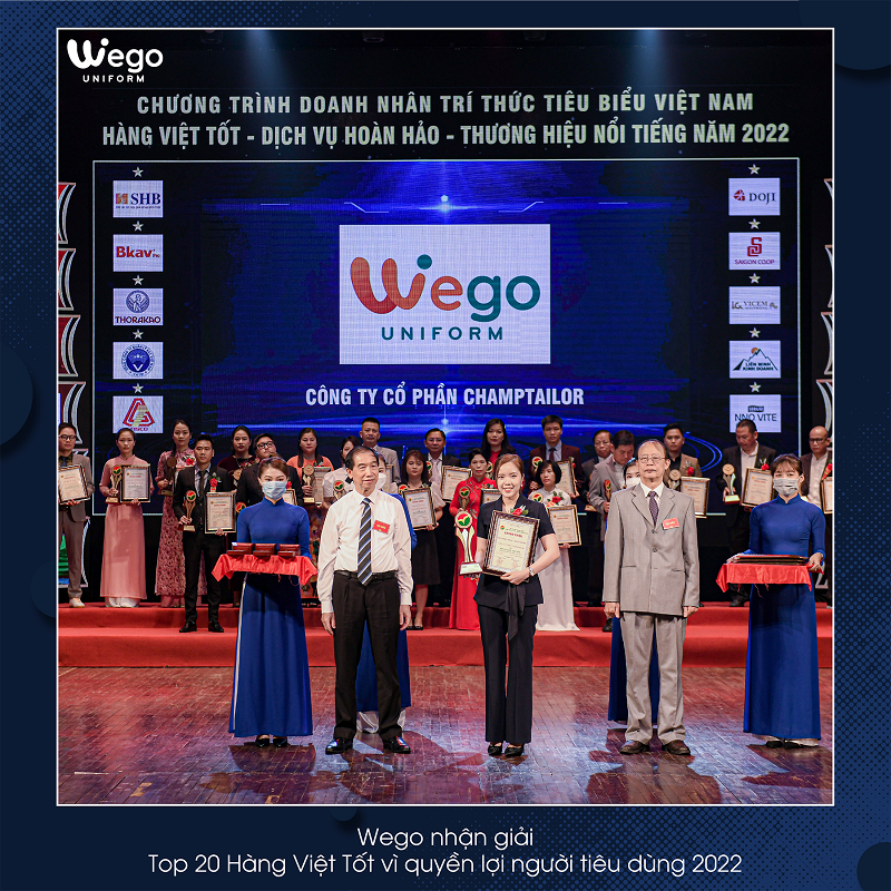 Các giải thưởng của đồng phục Wego