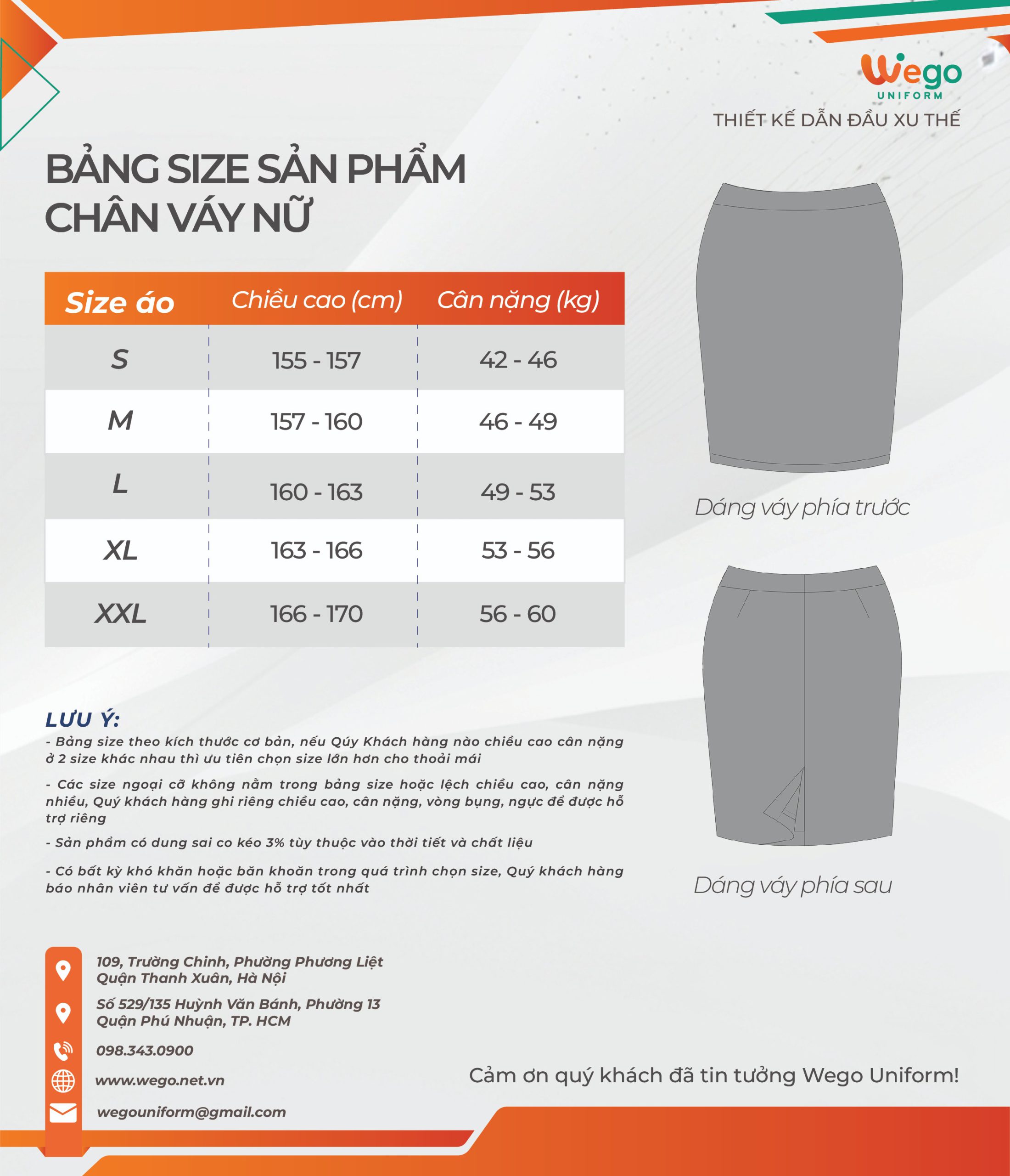 bang size ao