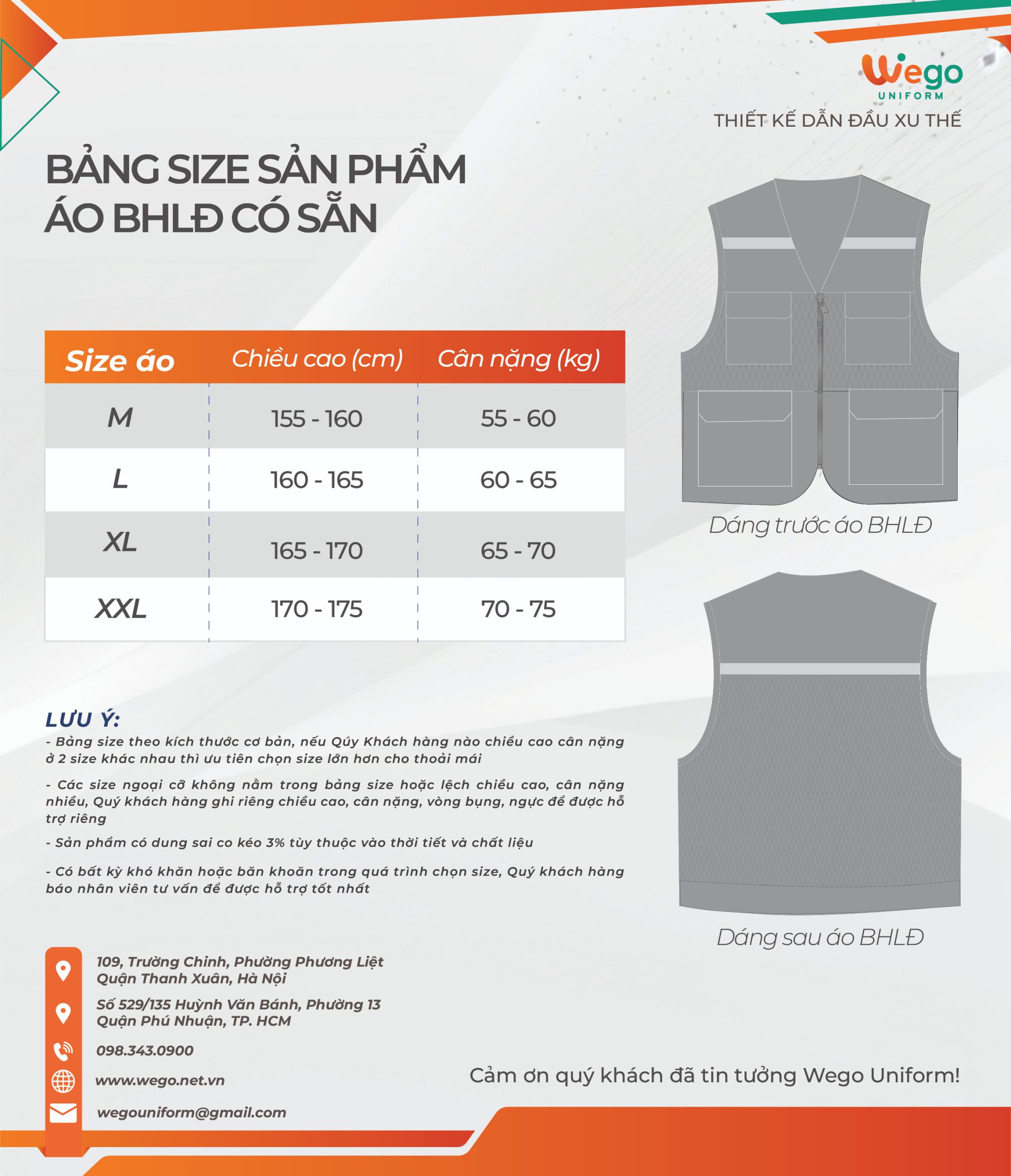 bang size ao