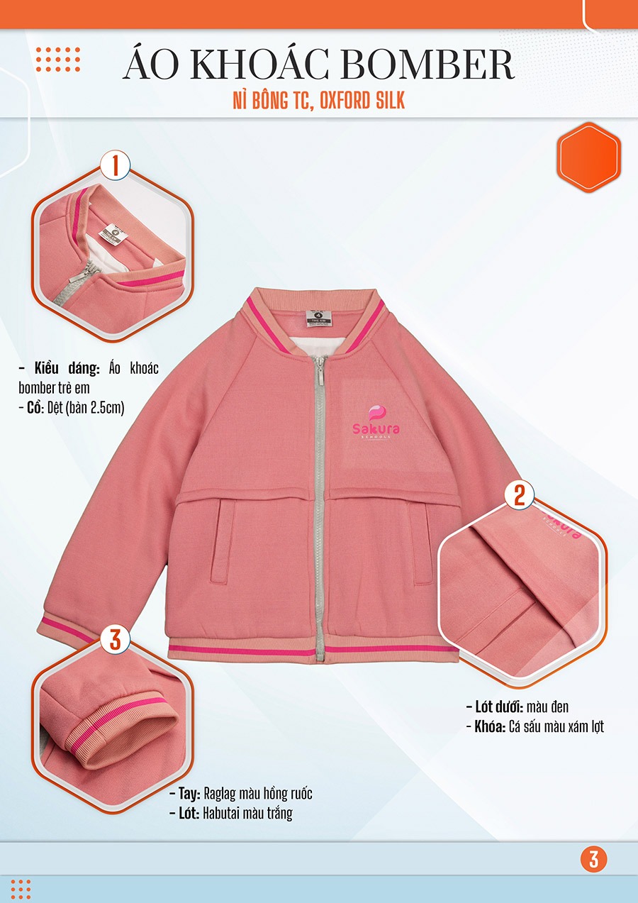ao khoac bombe dong phuc mam non