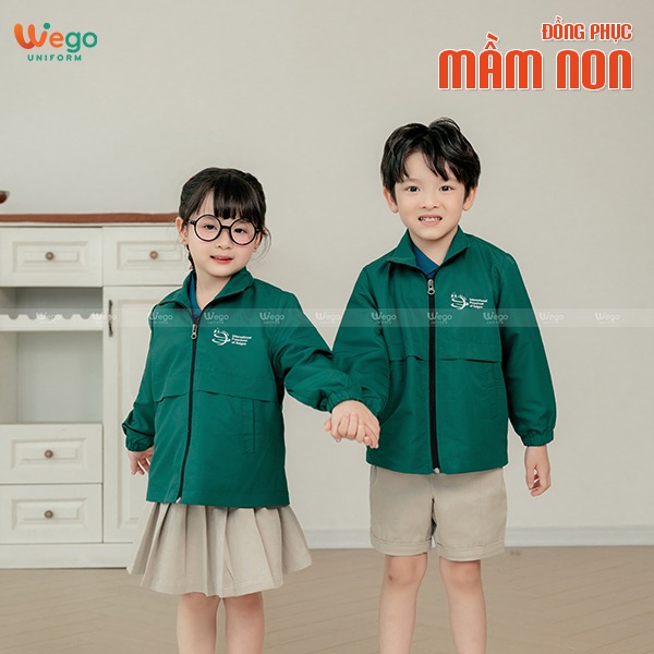 ao khoac gio dong phuc mam non mau co vit