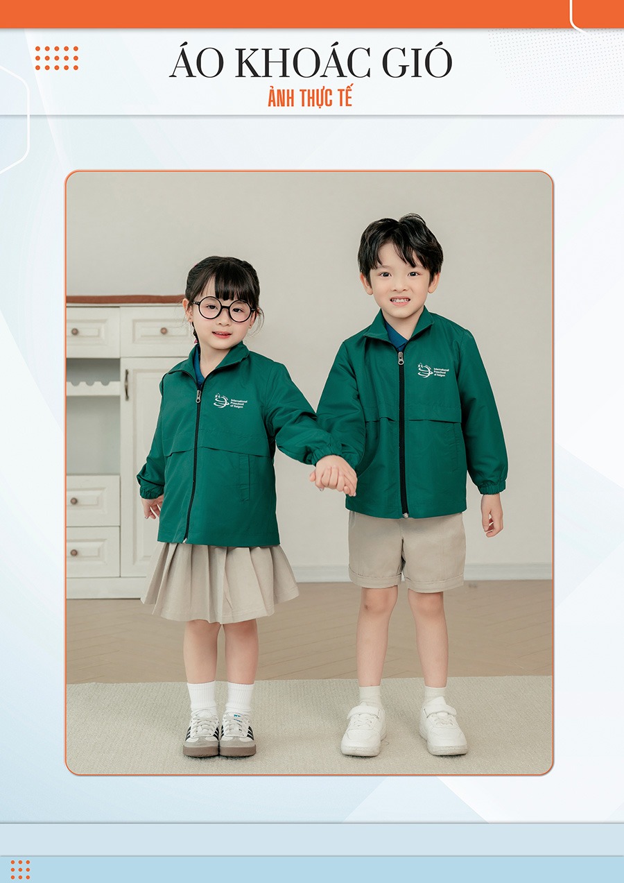 ao khoac gio dong phuc mam non mau co vit