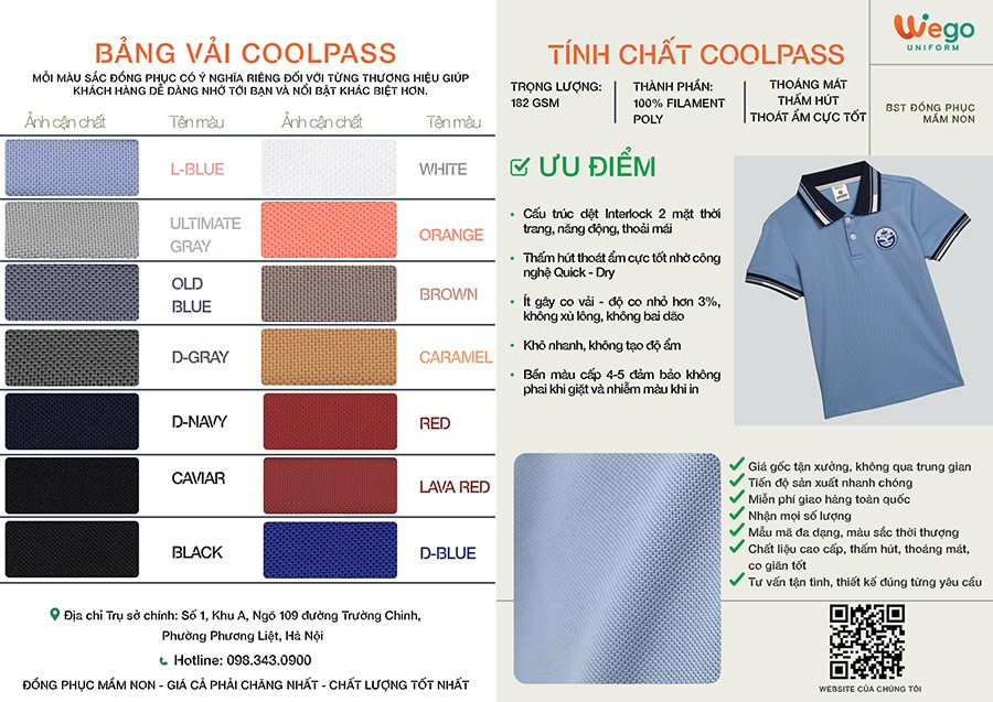 ao thun dong phuc mam non mau xanh mon 02