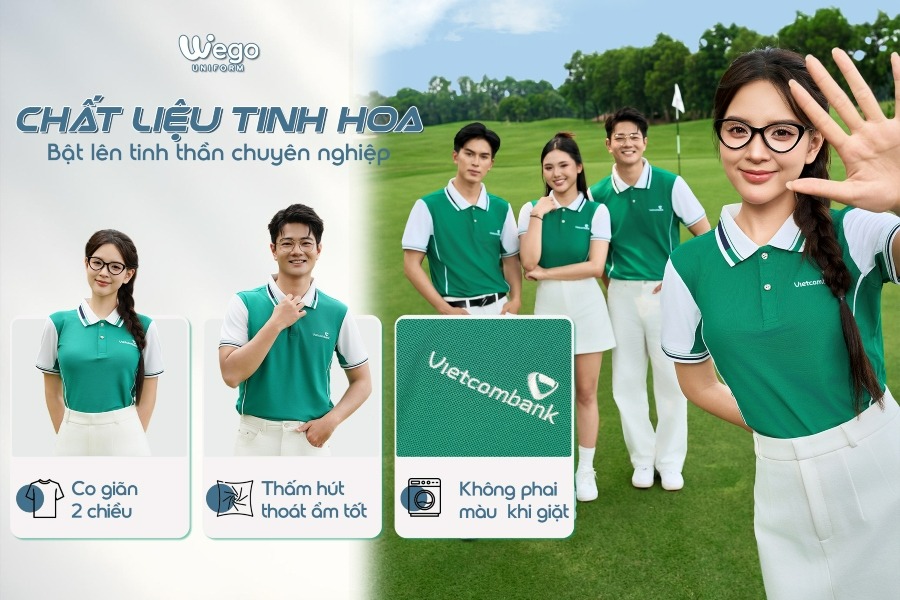 ao thun phong dong phuc coolpass xanh luc bao