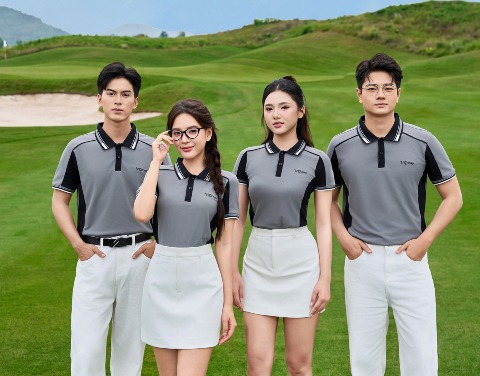 ao thun phong dong phuc coolpass màu xám