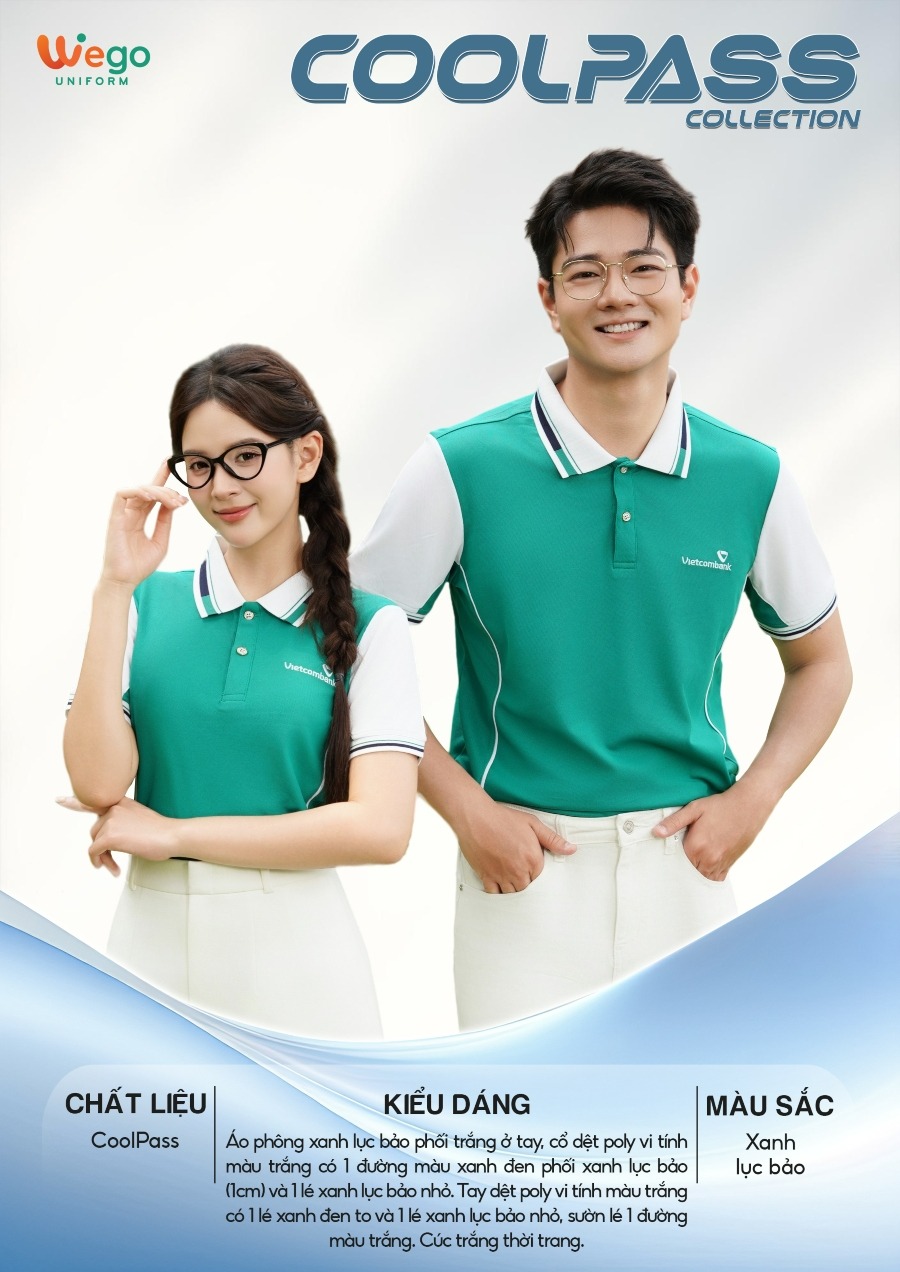 ao thun phong dong phuc coolpass xanh luc bao