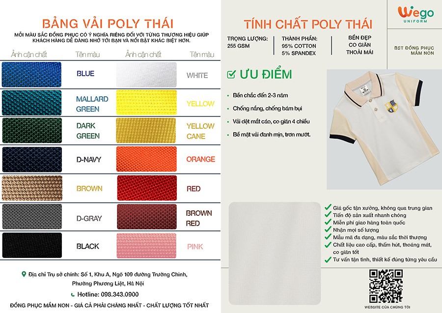 ao thun phong dong phuc mam non mau gao trang