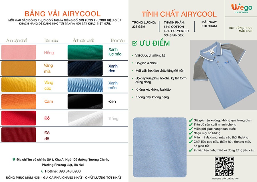 ao thun phong dong phuc mam non mau xanh mon