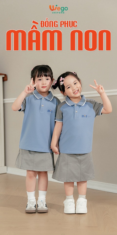 chan vay chu a dong phuc mam non mau ghi