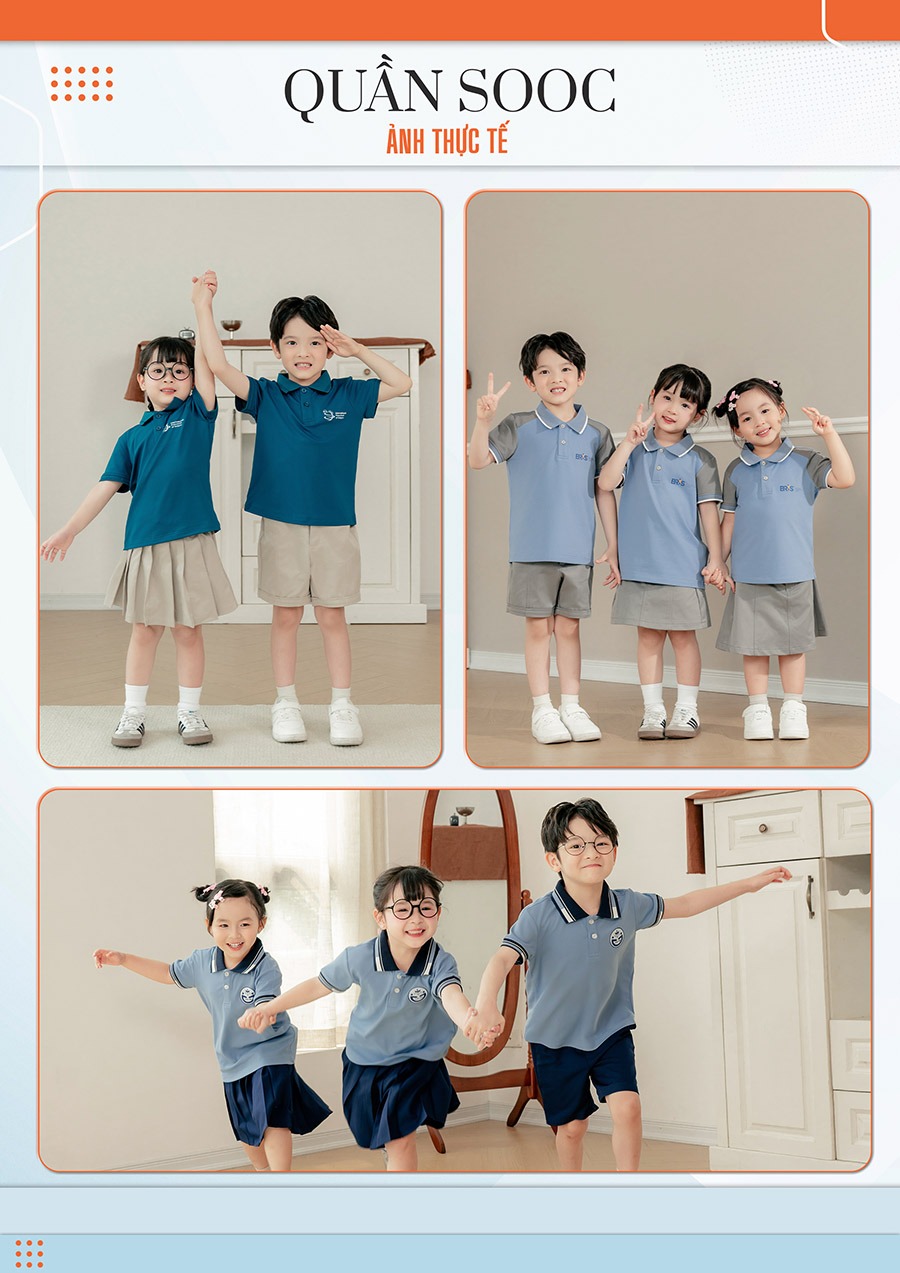 quan sooc dong phuc mam non mau ghi