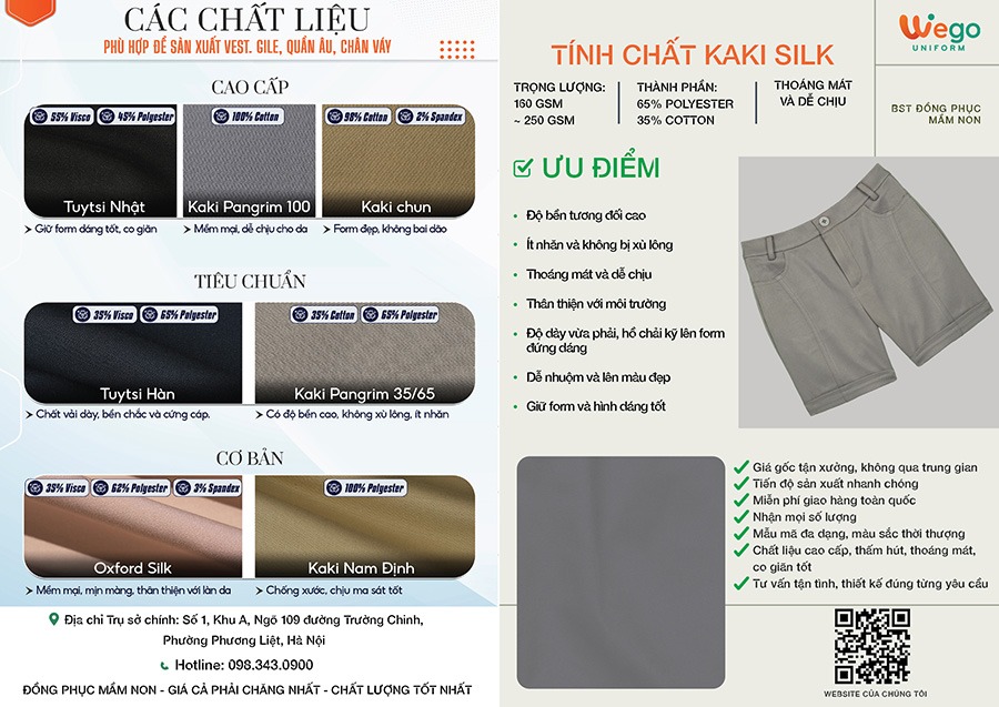 quan sooc dong phuc mam non mau ghi