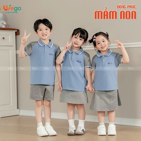 quan sooc dong phuc mam non mau ghi