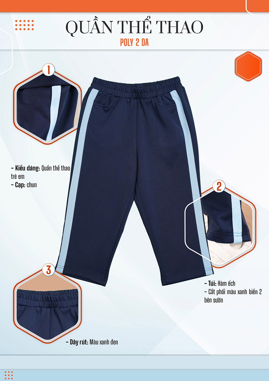 quan the thao dong phuc mam non mau xanh den