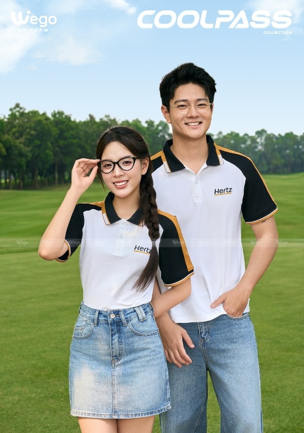 Áo thun phông đồng phục Coolpass màu trắng 02